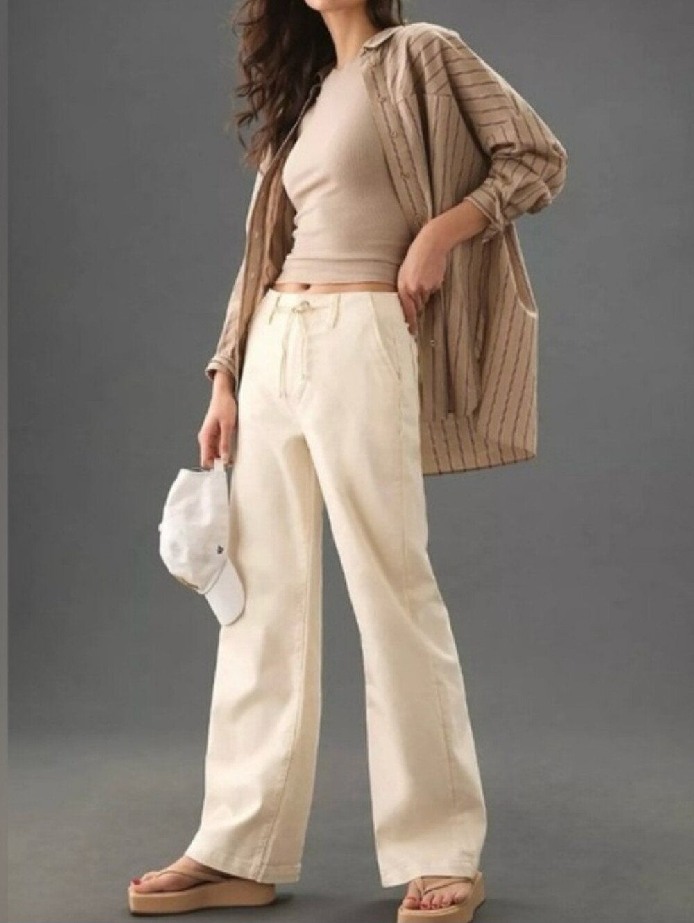 Paige Carly High Rise Wide Leg Weekender Pants Size 30